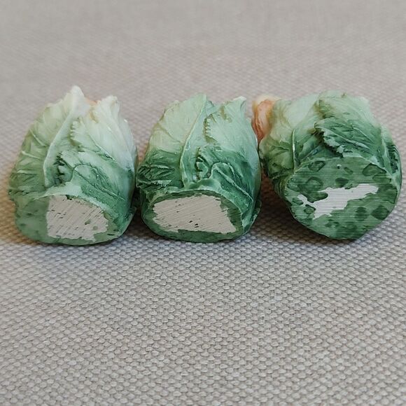 Miniature Tea Set Grape Teapot Bird Leaf Cups 7 Pieces Vintage - Picture 9 of 15